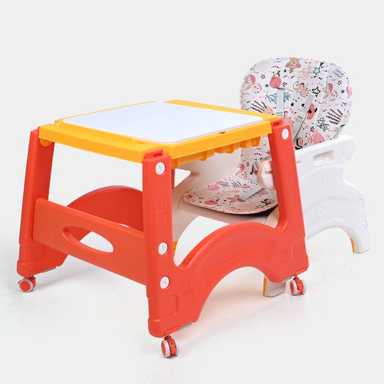 Baby High Chair 3 in 1 Orange (985)