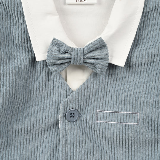 Infant Boys Cotton Interlock 3 - PC 320 - 027- White.Blue