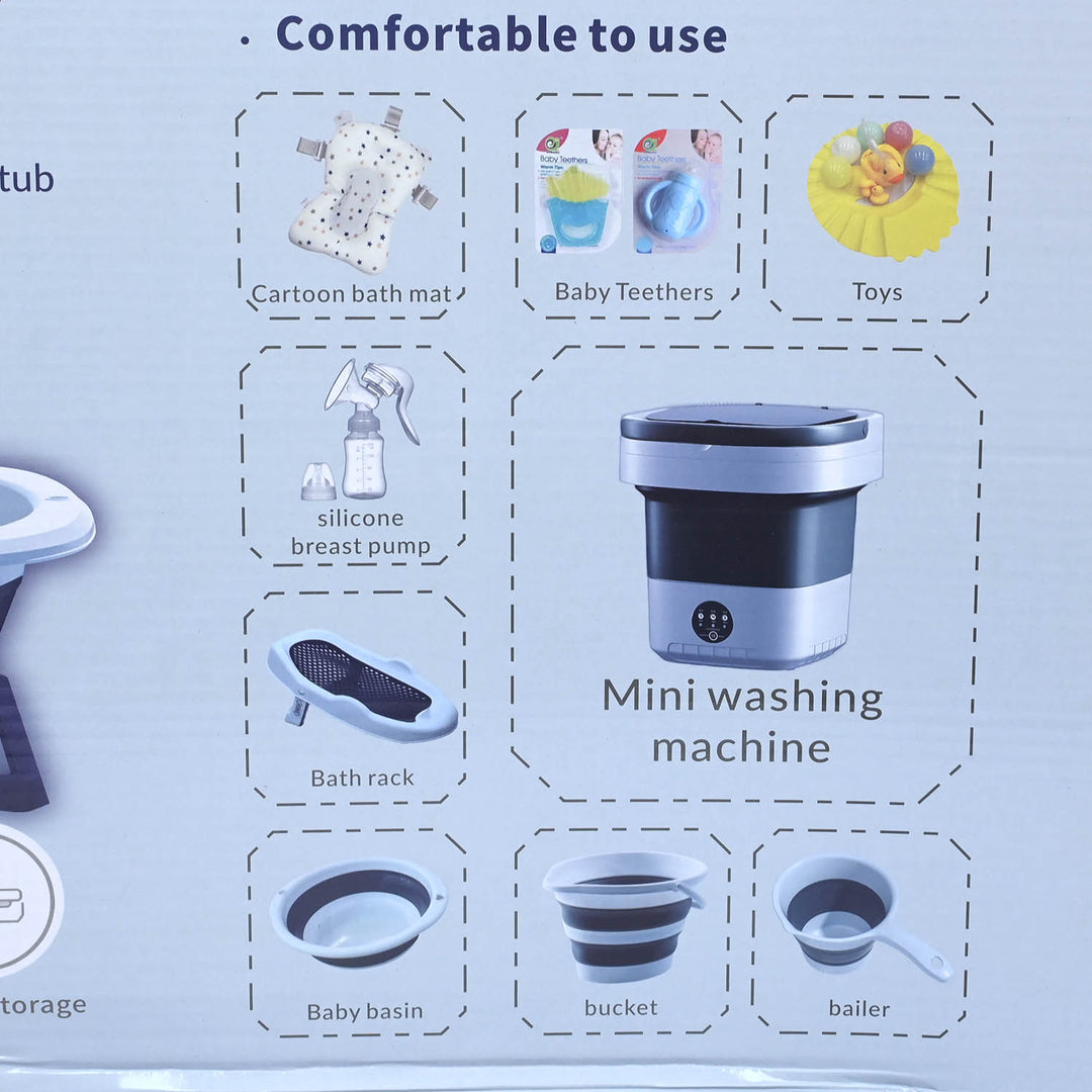 10-in-1 Smart Foldable Baby Bath Set