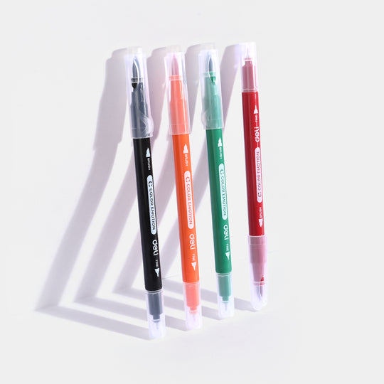 2 in 1 Double Ended Tip Pen 24 Colors For Kids