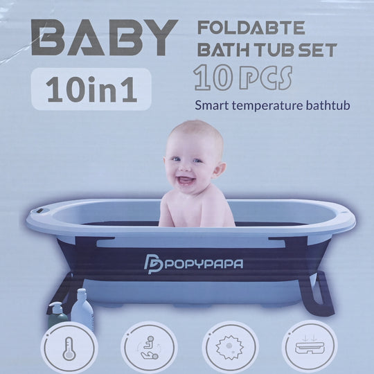 10-in-1 Smart Foldable Baby Bath Set