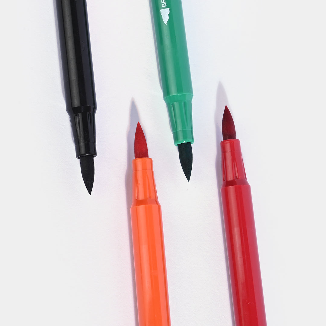 2 in 1 Double Ended Tip Pen 24 Colors For Kids