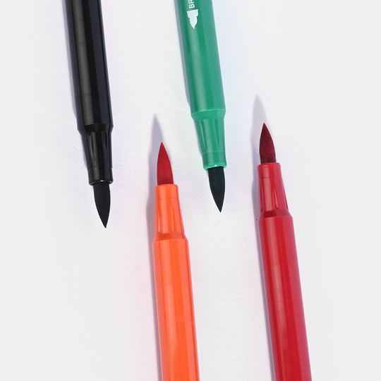 2 in 1 Double Ended Tip Pen 24 Colors For Kids