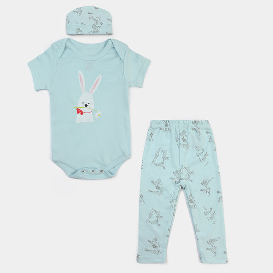 Baby Cotton 3PCs Starter Suit Set