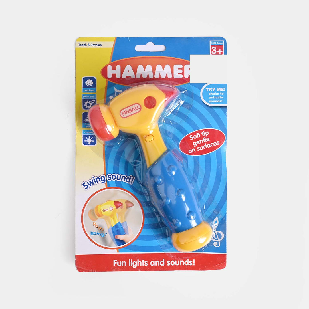 Interactive Pinball Toy Hammer with Light & Sound