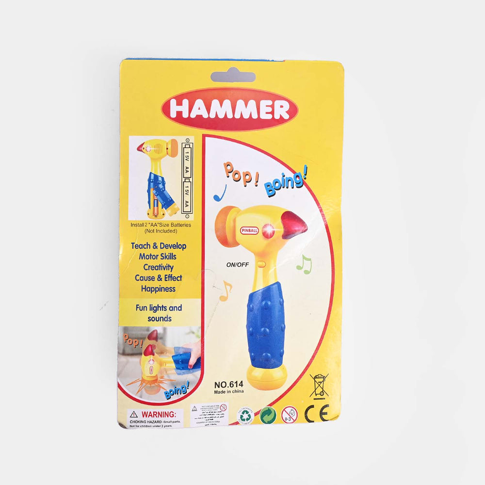 Interactive Pinball Toy Hammer with Light & Sound