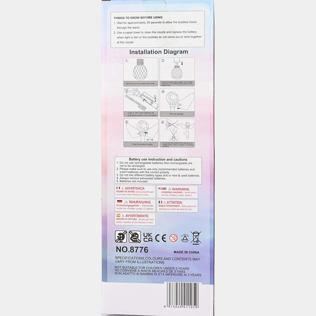 Bubble Stick with Light & Music Toy