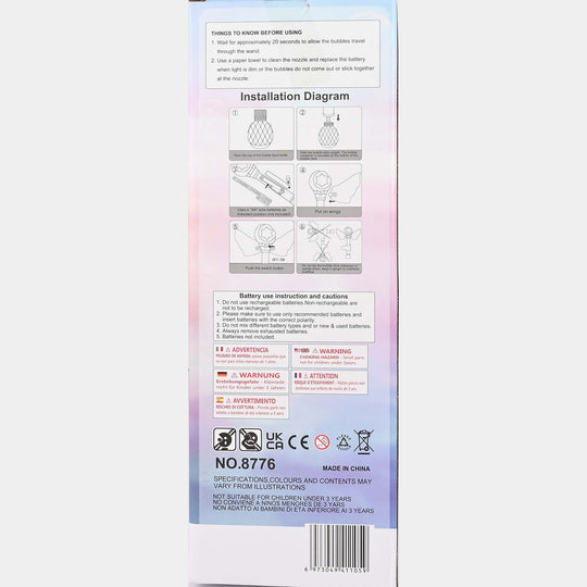 Bubble Stick with Light & Music Toy