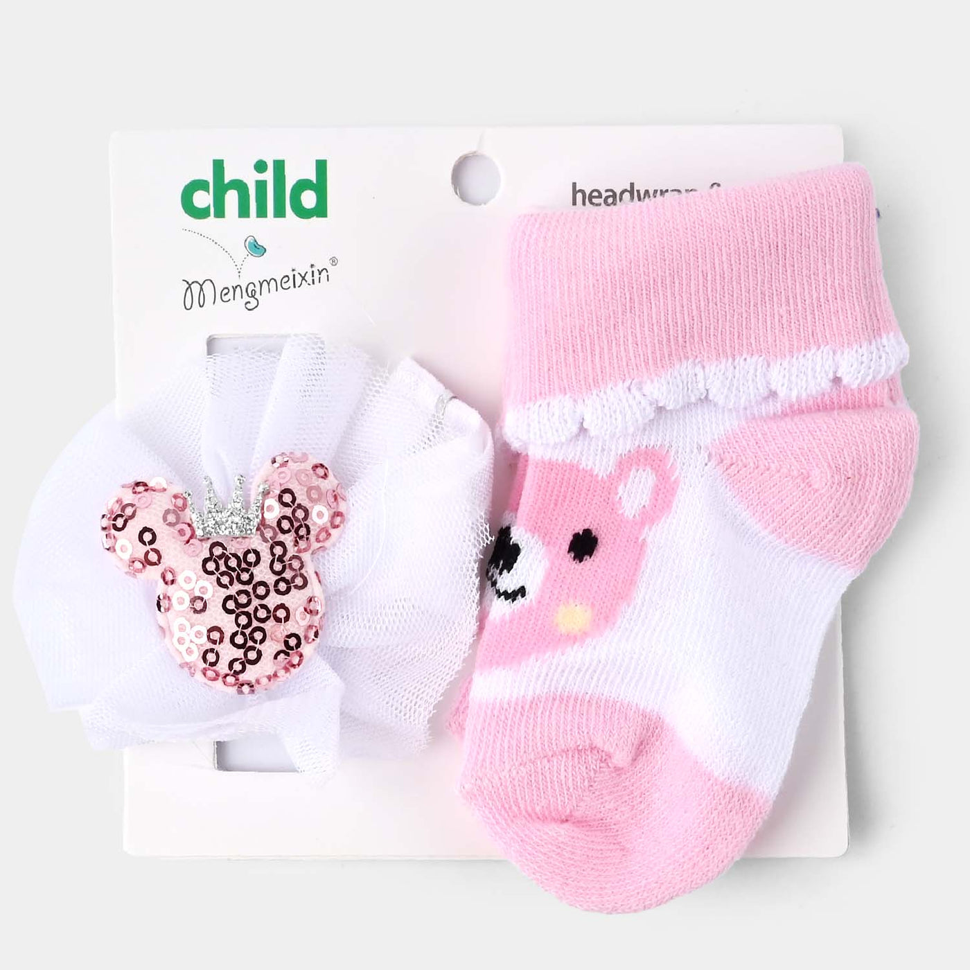 Baby Headwrap & Socks | 0-6M