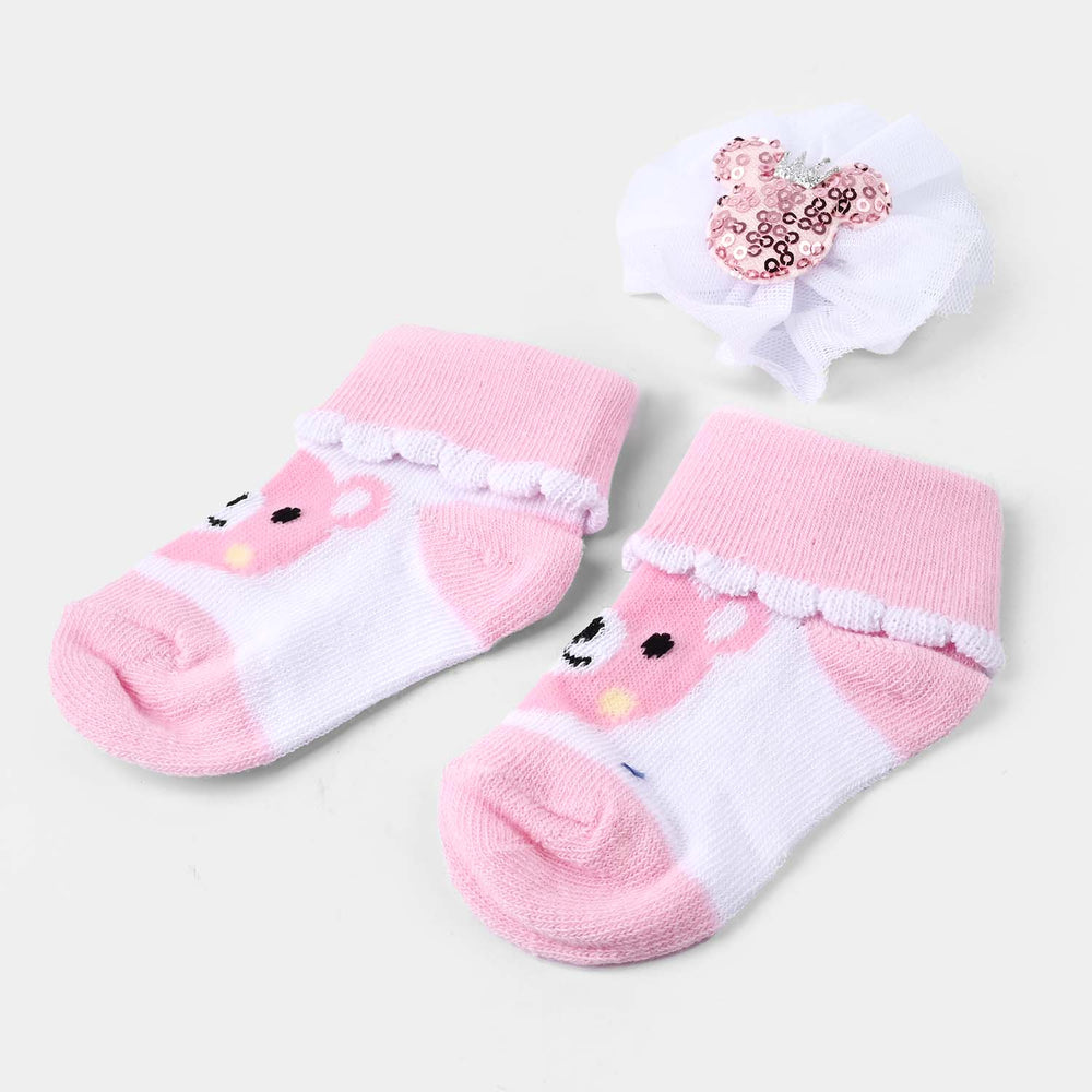 Baby Headwrap & Socks | 0-6M