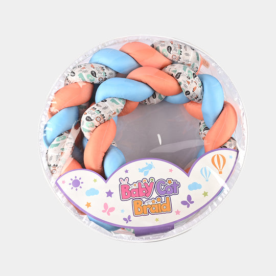 Braided Baby Cot Bumper Cushion