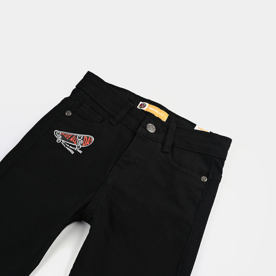 Boys Denim Stretch Pant Skate All Day-BLACK