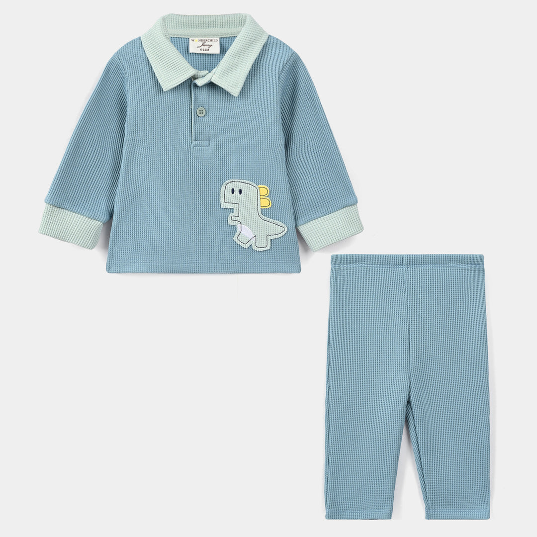 Infant Boys Thermal Knitted Suit 319 - 035- Blue.Green