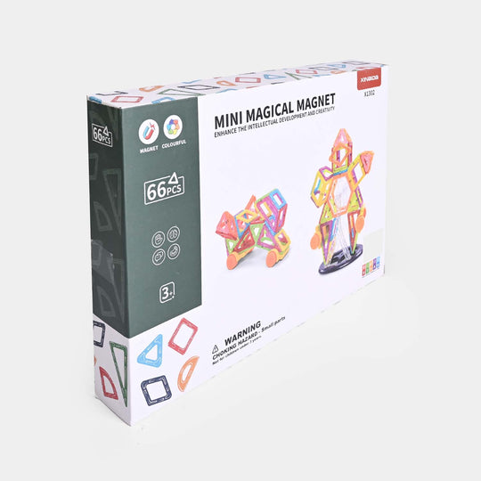 Mini Magical Magnet 66-Piece Magnetic Building Blocks Set