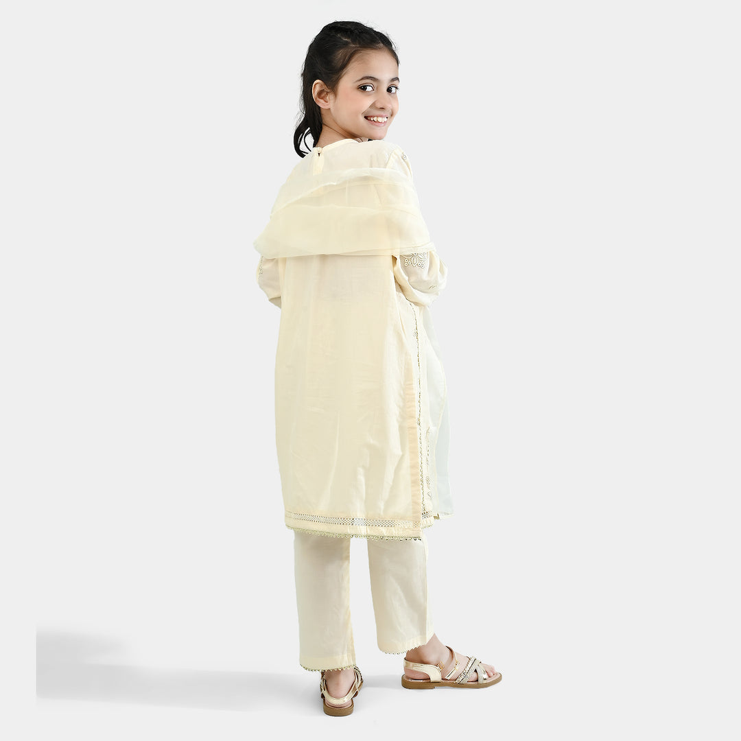 Girls Cotton Poplin 3Pcs Reet-OFF-White