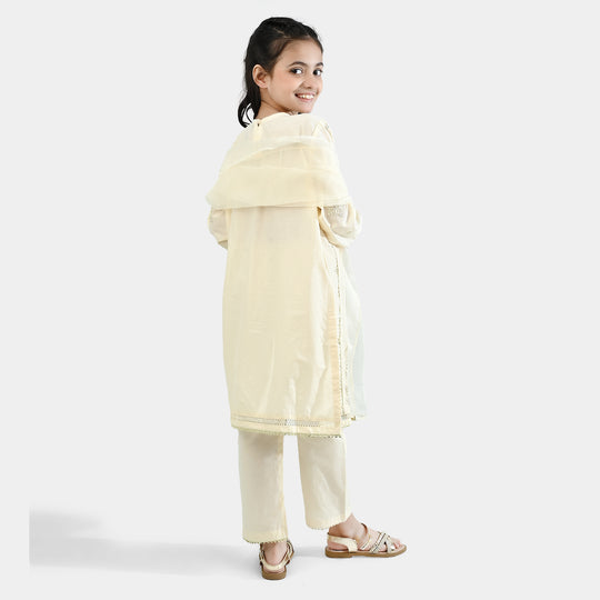 Girls Cotton Poplin 3Pcs Reet-OFF-White