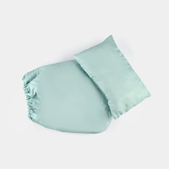 Blue Whale & Seaweed Braid Cot Bedding 7Pcs