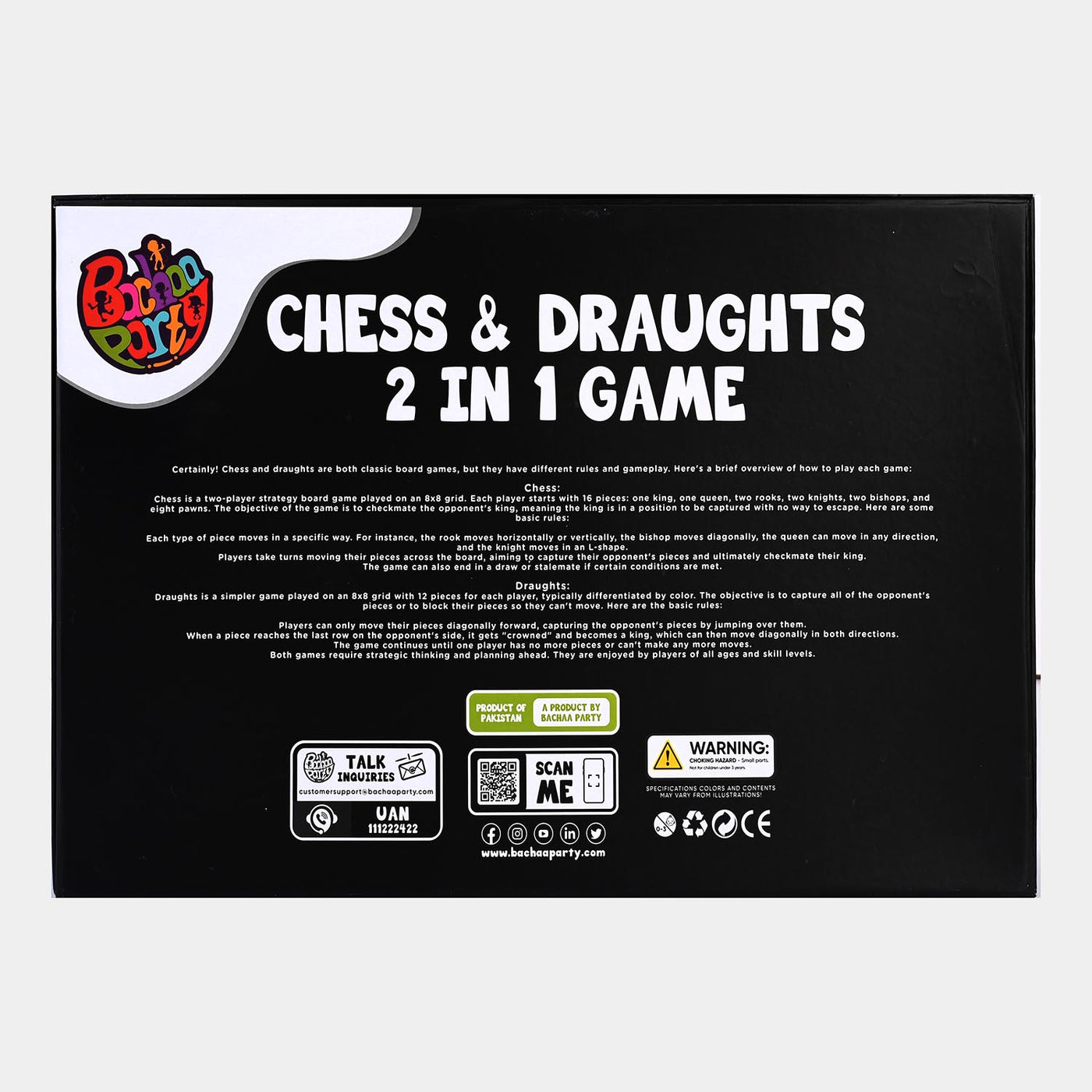 Chess & Draughts 2 IN 1 Game