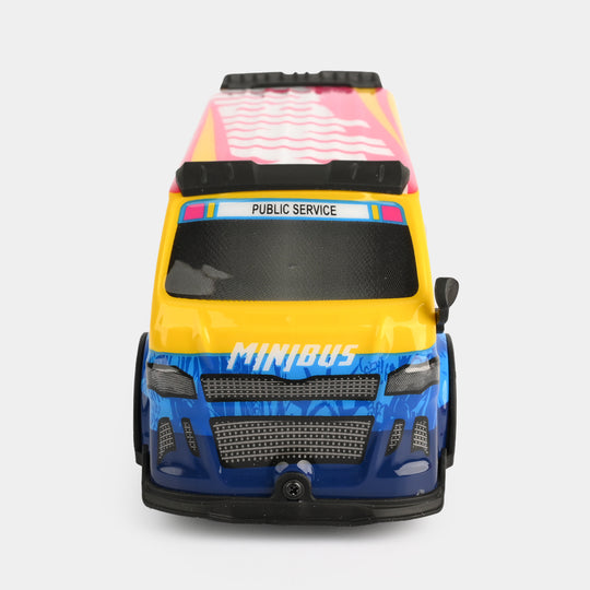 Remote Control Minibus Toy with LED Lights