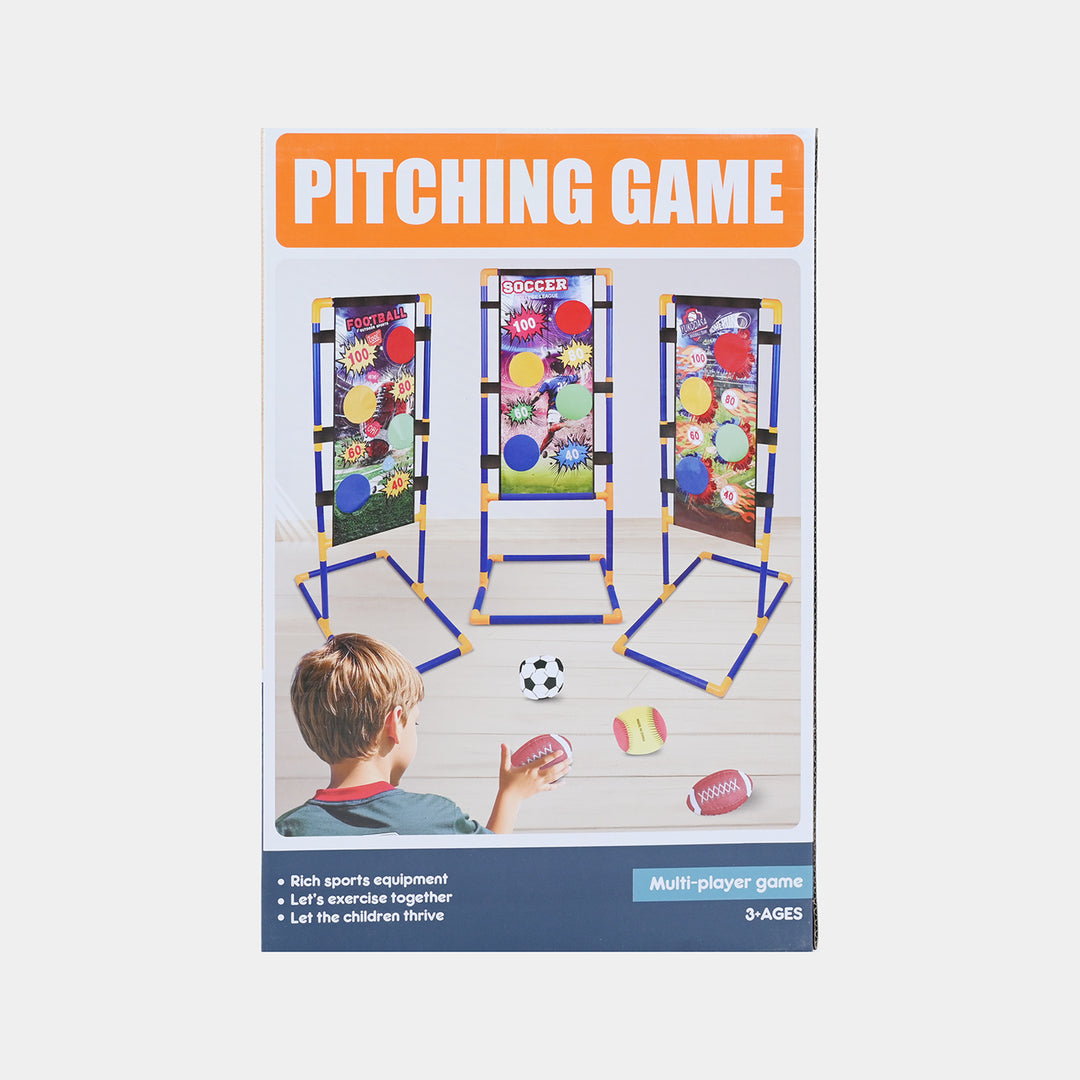 Kids Pitching Target Throwing Game Set
