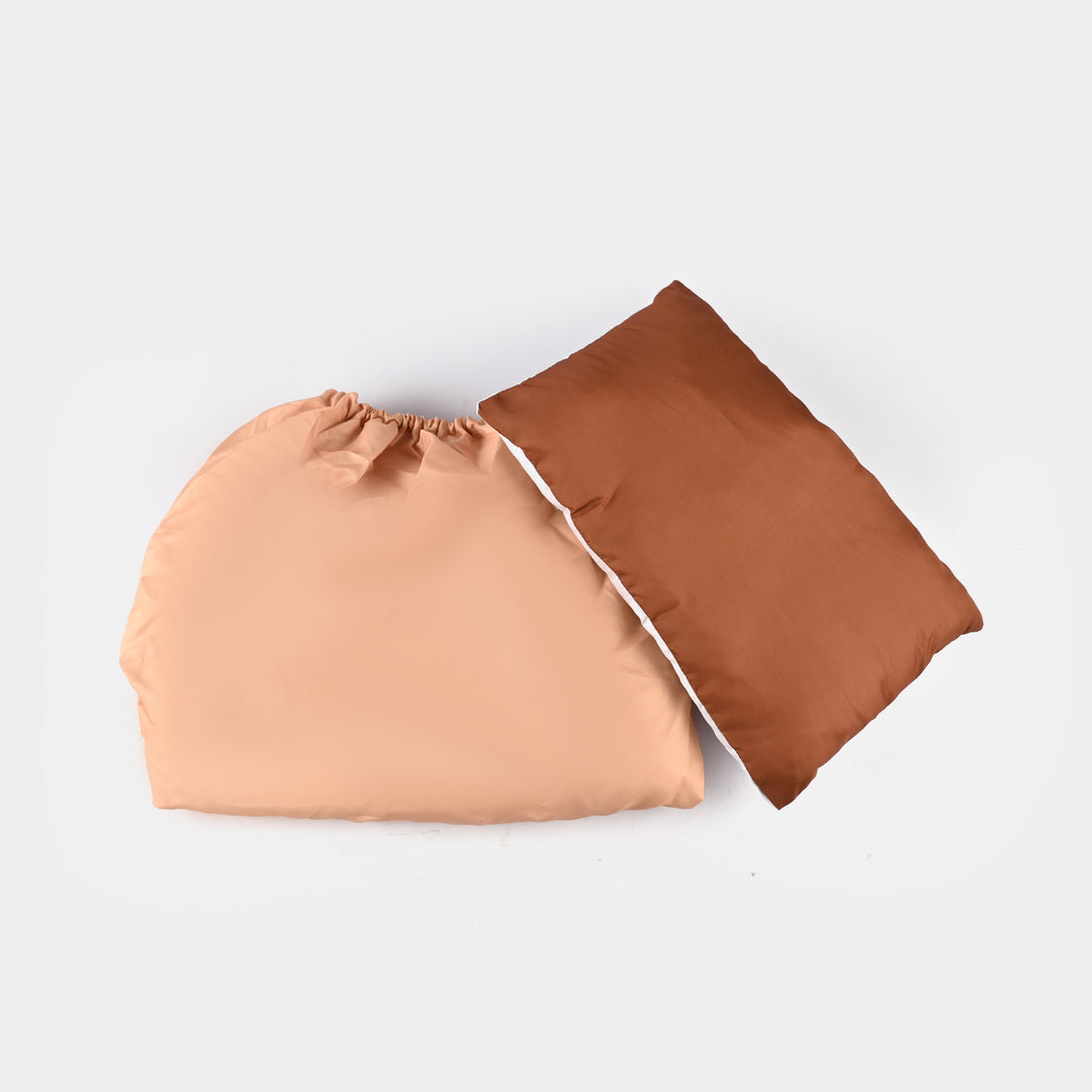 Brown Car & Scenery Cot Bedding 7Pcs