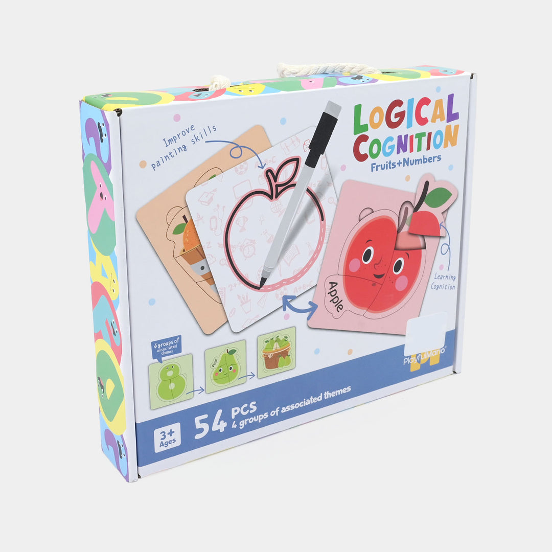 54Pcs Double Layer Cognitive Puzzle