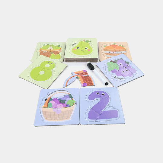 54Pcs Double Layer Cognitive Puzzle