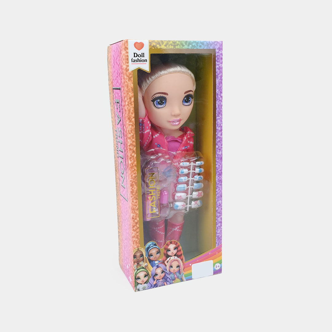Fashion Doll Makeup Nail Polish With Light & Music