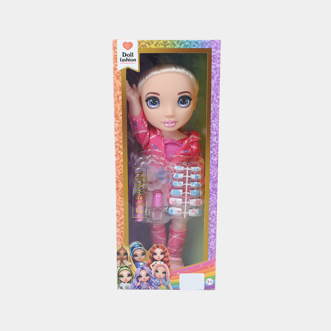 Fashion Doll Makeup Nail Polish With Light & Music