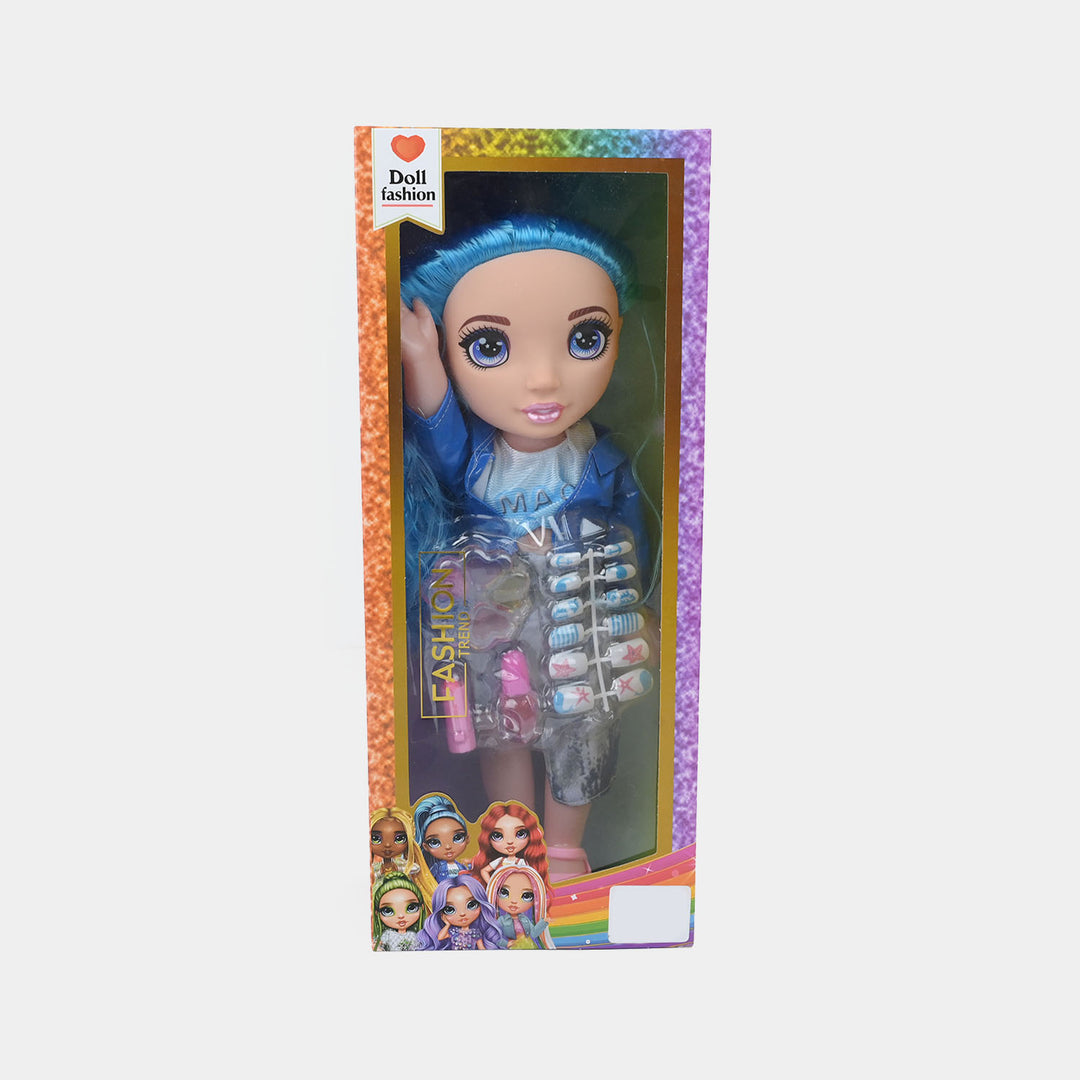Fashion Doll Makeup Nail Polish With Light & Music