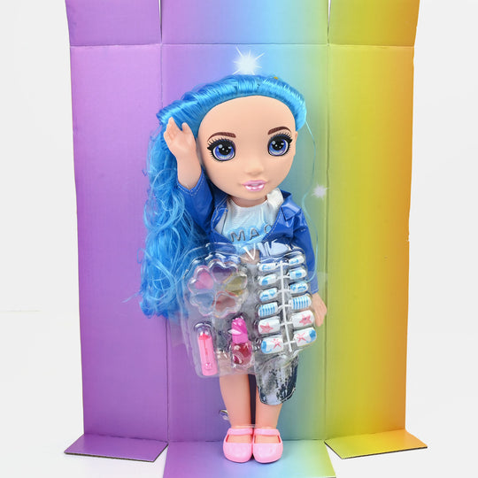 Fashion Doll Makeup Nail Polish With Light & Music