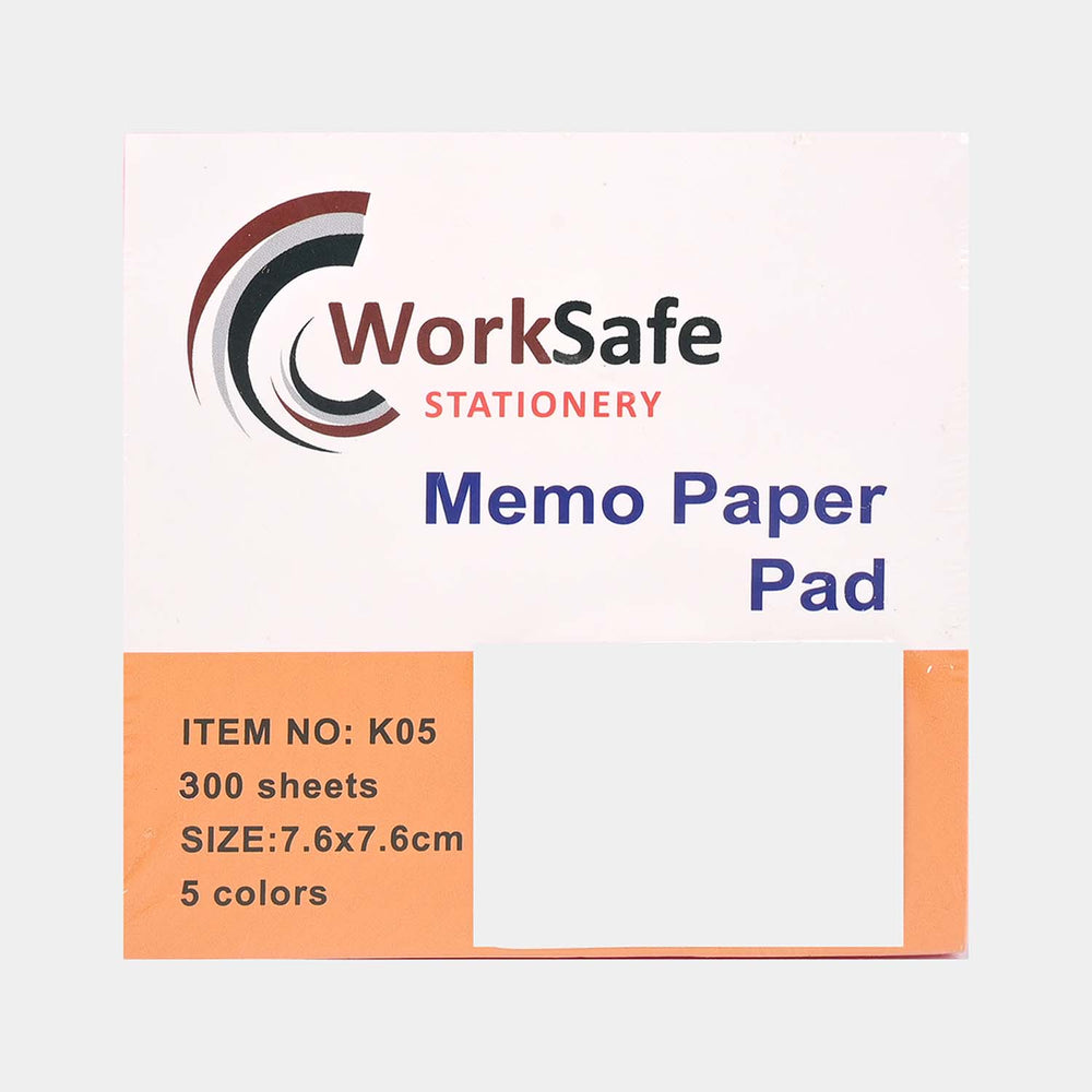 Work Safe Sticky Note Multi Color