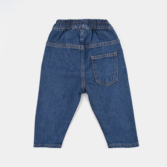 Infant Boys Denim Stretch Pant-DARK BLUE