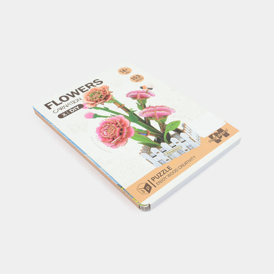 3D Wooden Puzzle Flowers 153Pcs