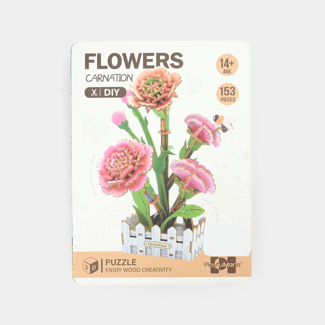 3D Wooden Puzzle Flowers 153Pcs