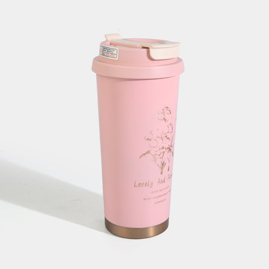 Stainless Steel Thermal Coffee Mug with Flip-Top Lid