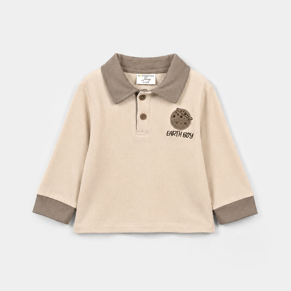 Infant Boys Cotton Interlock Knitted Suit 319 - 020- Brown