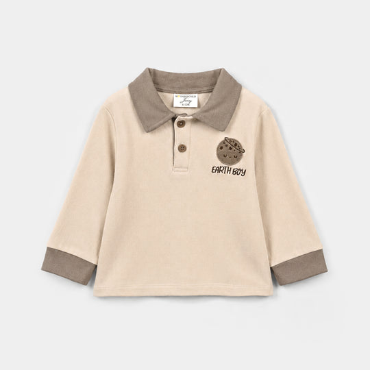 Infant Boys Cotton Interlock Knitted Suit 319 - 020- Brown