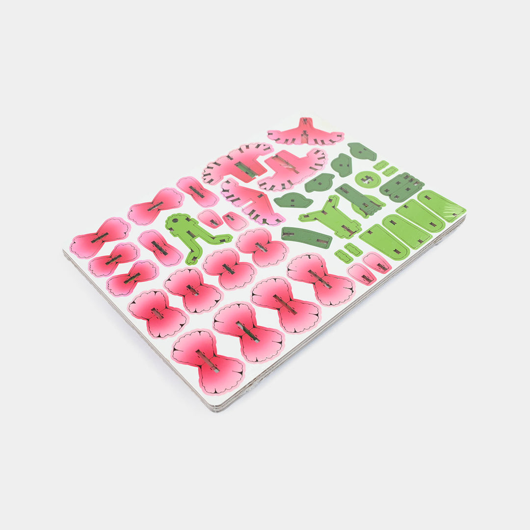 3D Wooden Puzzle Flowers 153Pcs