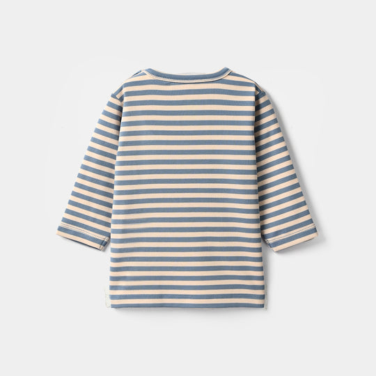 Infant Boys Yarn Dyed T-Shirt Penguin-Blue