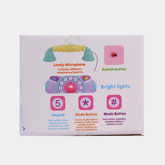 Telephone Toy With Light, Music For Kids