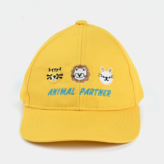 Boys Cap/Hat Animals | Yellow