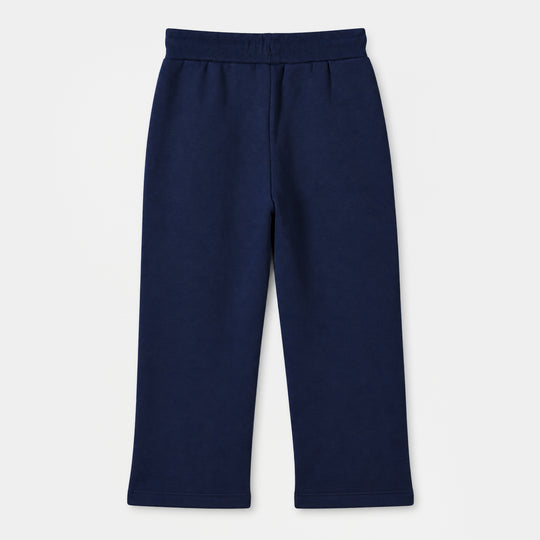Girls Fleece Pyjama Fav Blue-NAVY