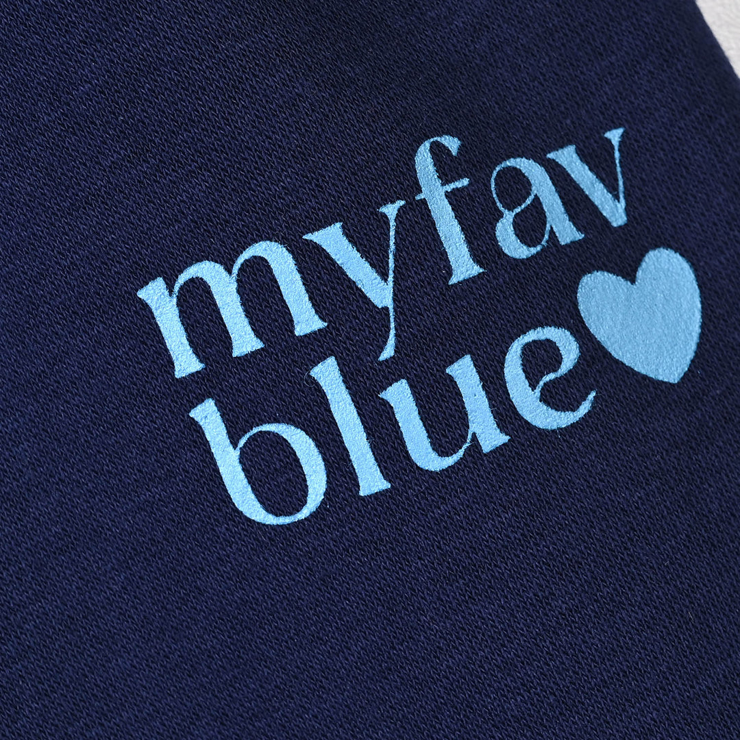 Girls Fleece Pyjama Fav Blue-NAVY