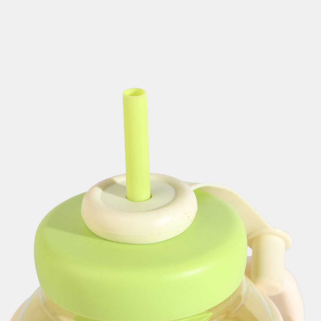Ice Cream Mug with Side Handle and Built-In Straw