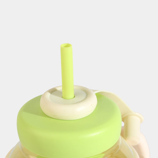 Ice Cream Mug with Side Handle and Built-In Straw
