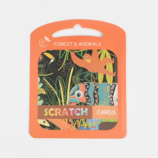 Forest & Animals Scratch Cards – Creative, Fun & Mess-Free Activity for Kids