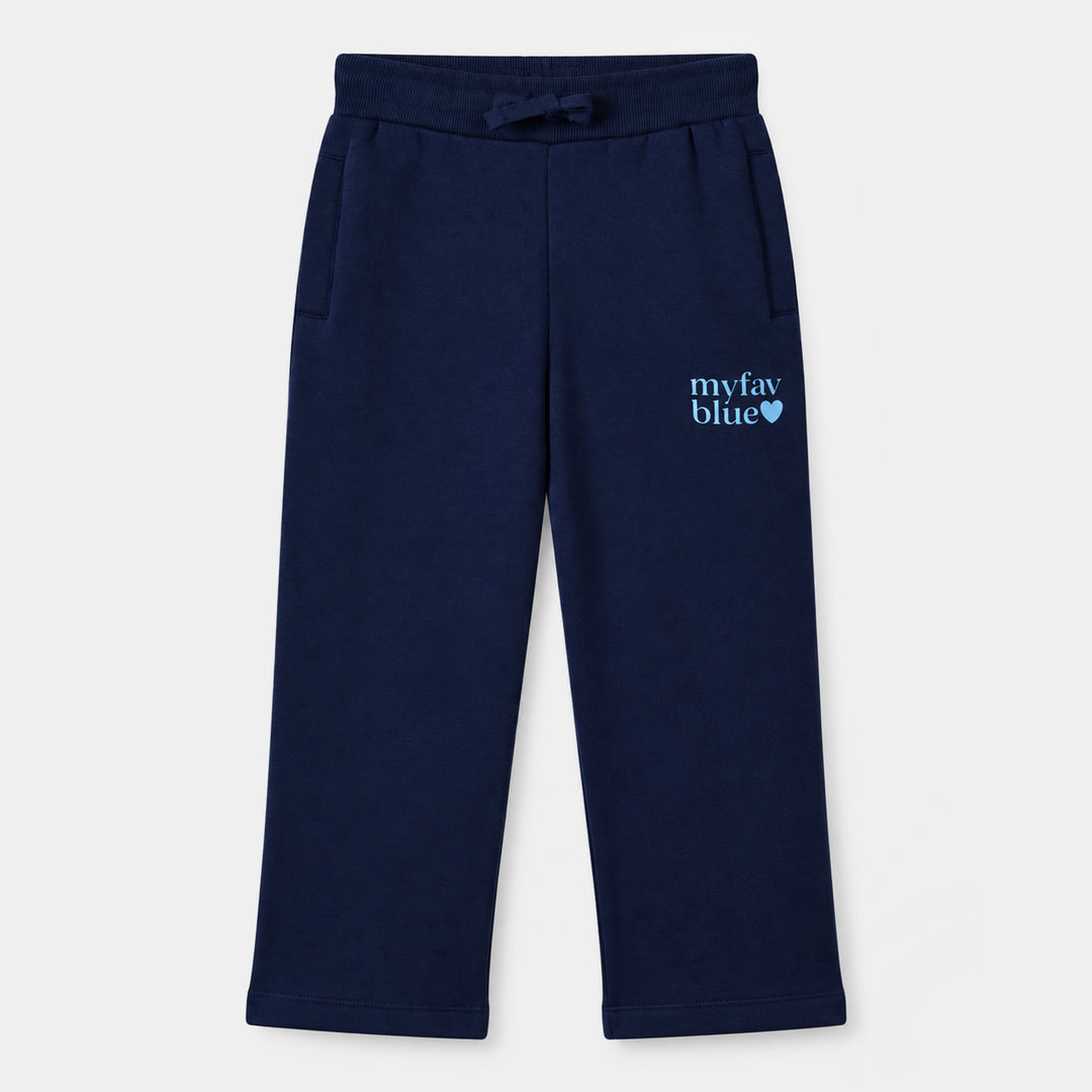 Girls Fleece Pyjama Fav Blue-NAVY