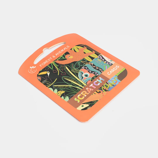 Forest & Animals Scratch Cards – Creative, Fun & Mess-Free Activity for Kids