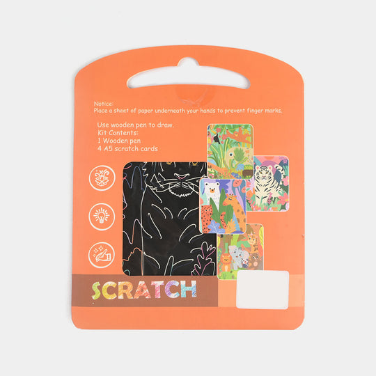 Forest & Animals Scratch Cards – Creative, Fun & Mess-Free Activity for Kids